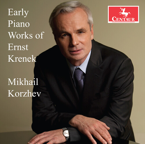 CD Cover Early Piano Works of Ernst Krenek mit Portrait Mikhail Korzhev