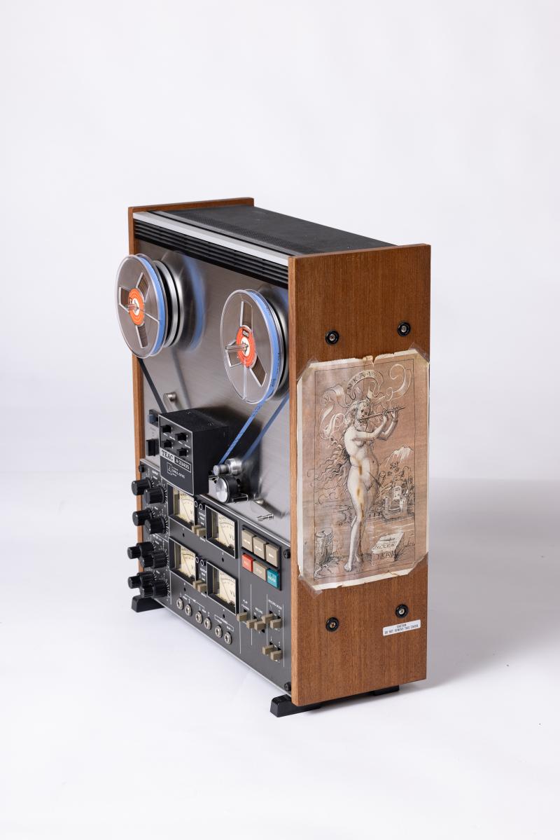 Tonbandgerät aus Ernst Kreneks Studio in Palm Springs, Modell: A-3340S, 1972 der Firma TEAC (Japan)