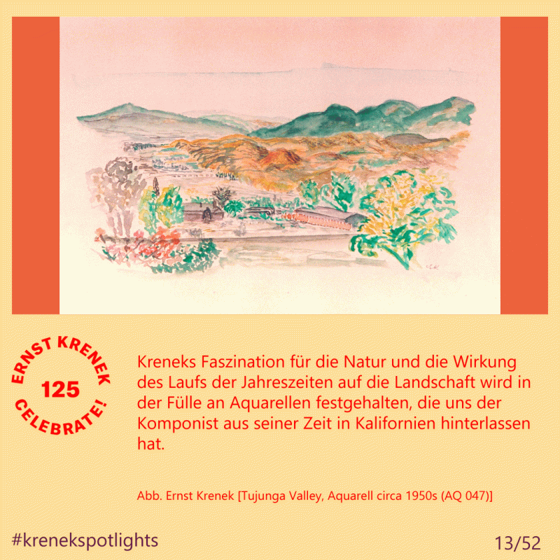 Kreneks Aquarell Frühling