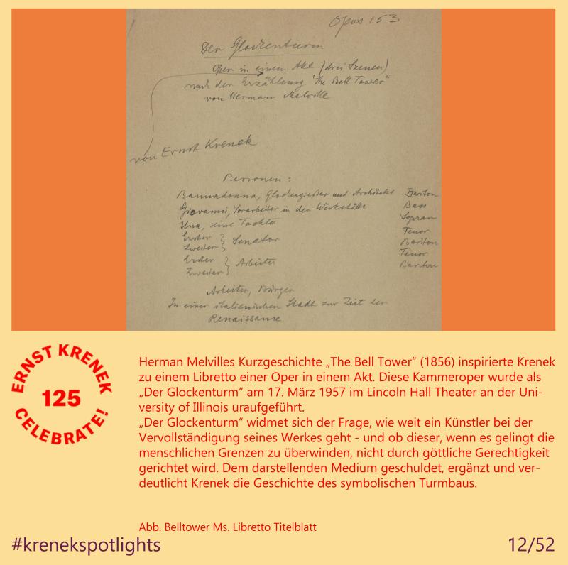 Belltower Ms. Libretto