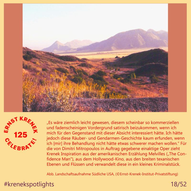 Landschaftsaufnahme Südliche USA, (©Ernst-Krenek-Institut-Privatstiftung)