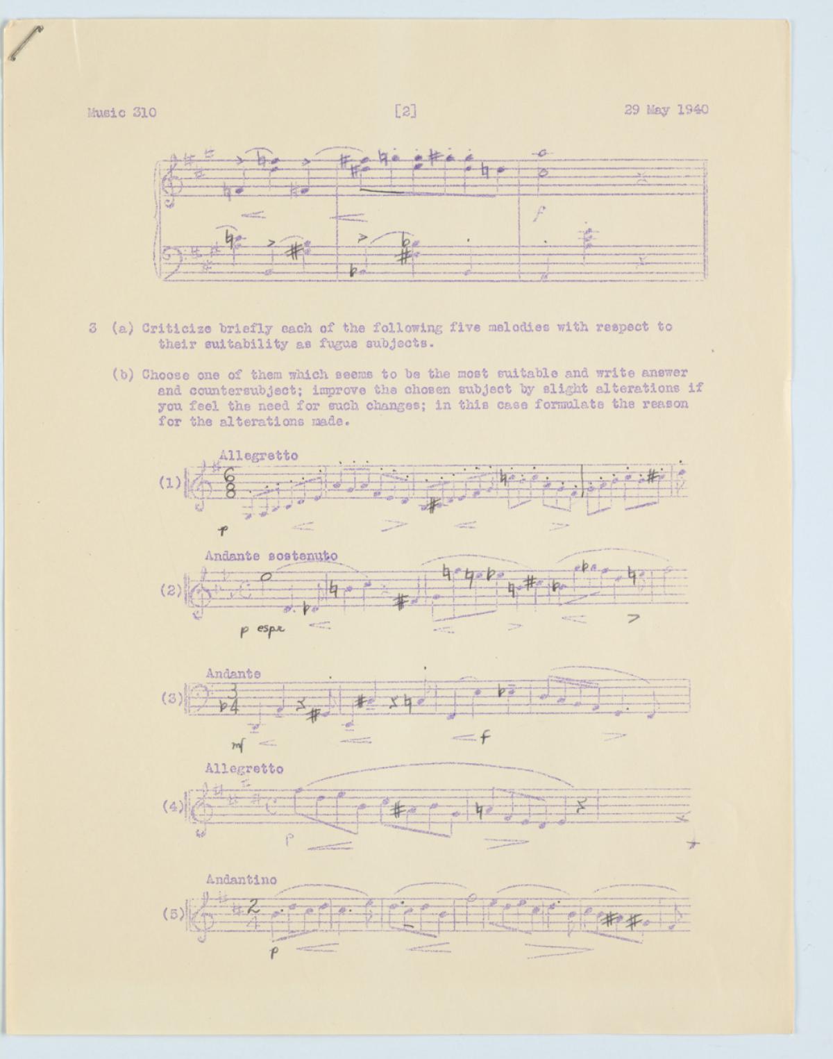 Final Examination: An exam with Ernst Krenek